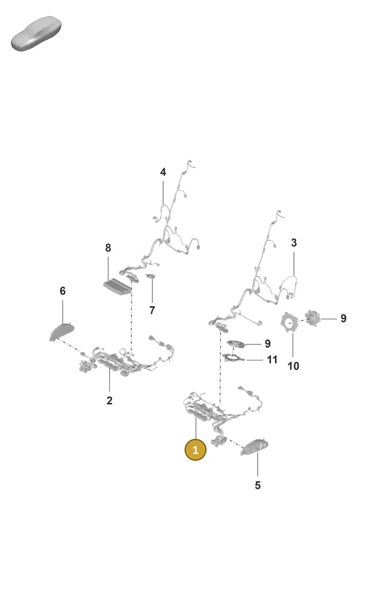 971974415CG — Porsche Panamera (2020-2023) diagram p58817510, position 1