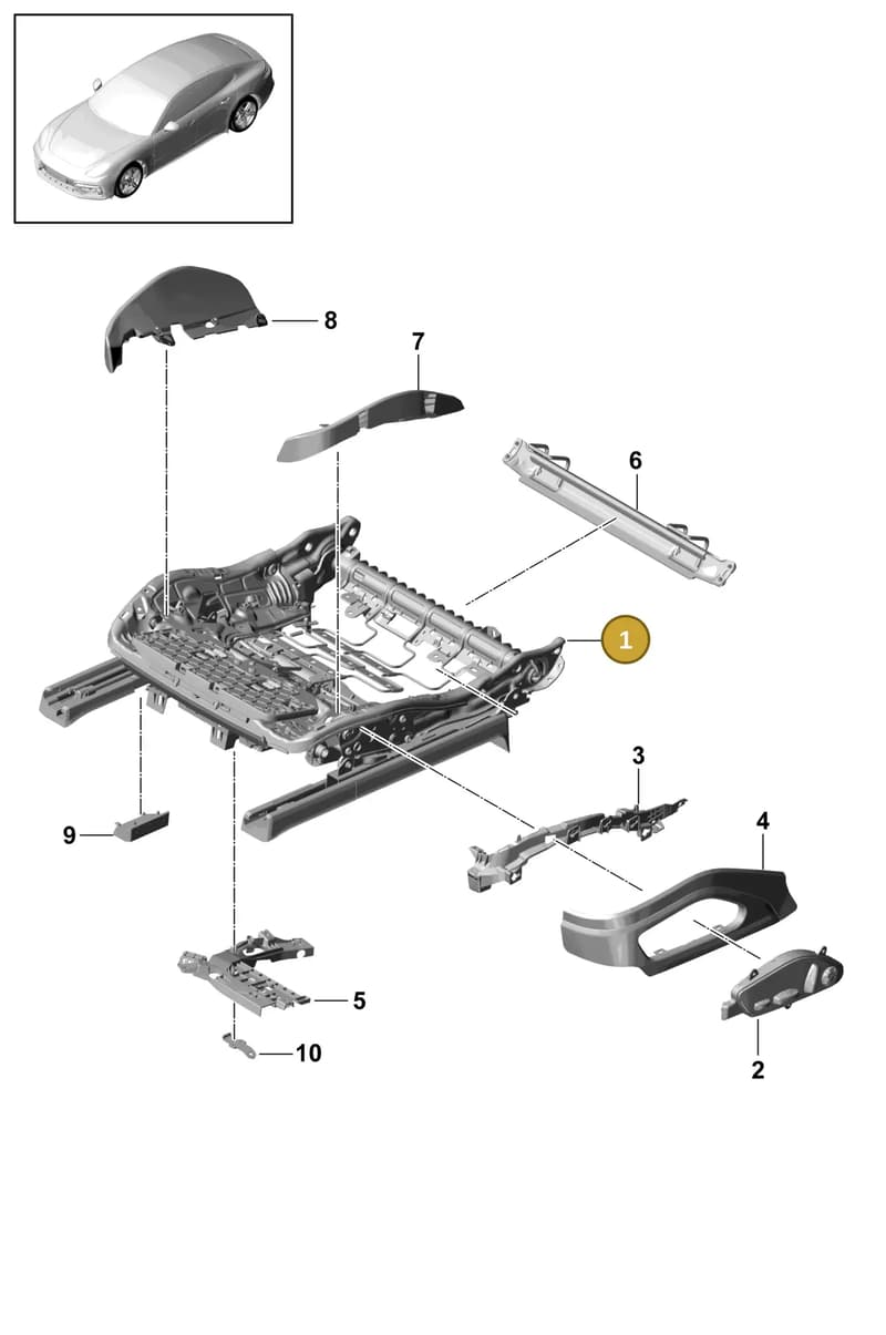 971974415CS — Porsche Panamera (2016-2020) diagram p49817080, position 1