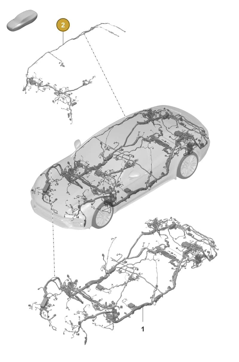 971998022D — Porsche Panamera (2020-2023) diagram p58902030, position 2