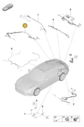 971998213K Porsche Part Section Wiring Harness