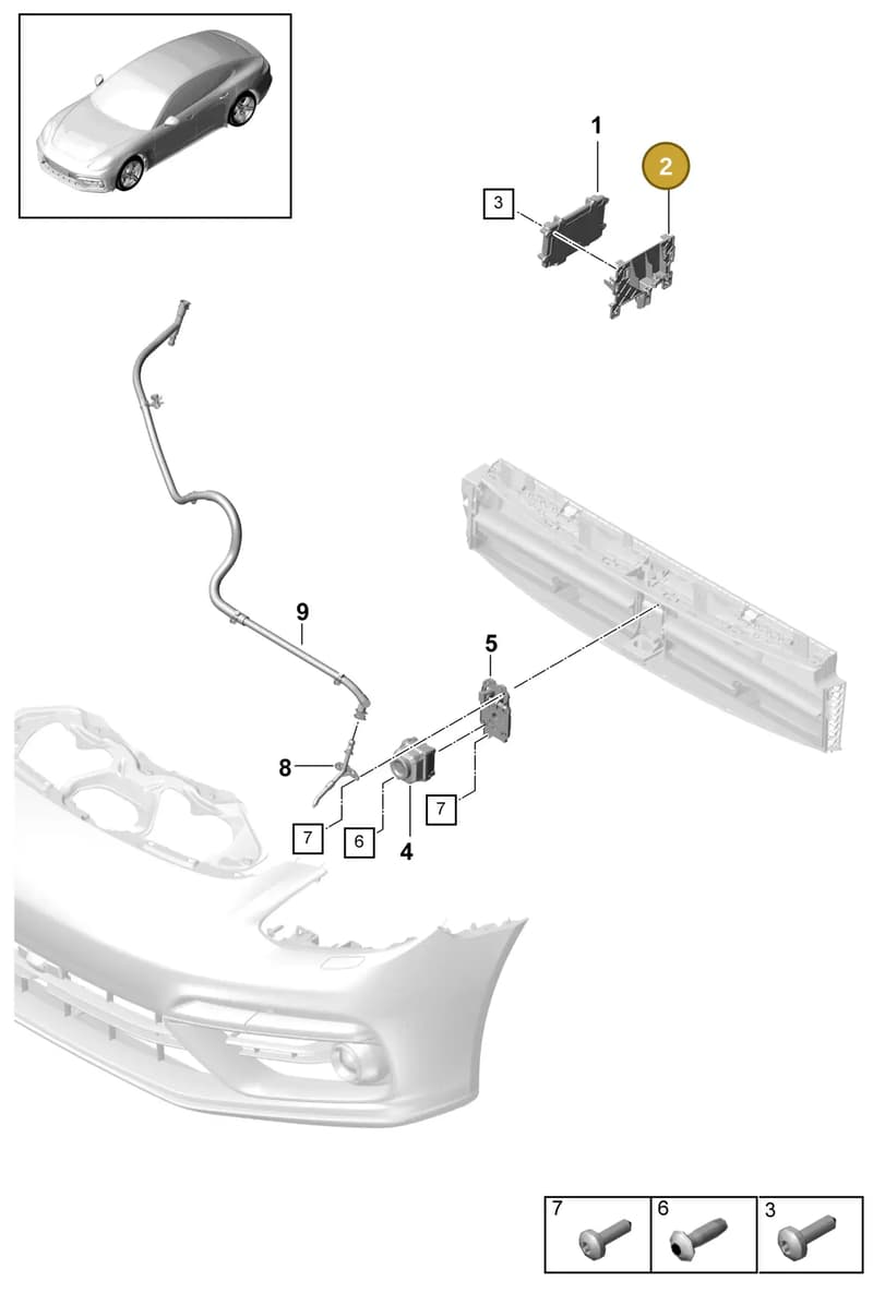 972857745 — Porsche Panamera (2016-2020) diagram p49911040, position 2