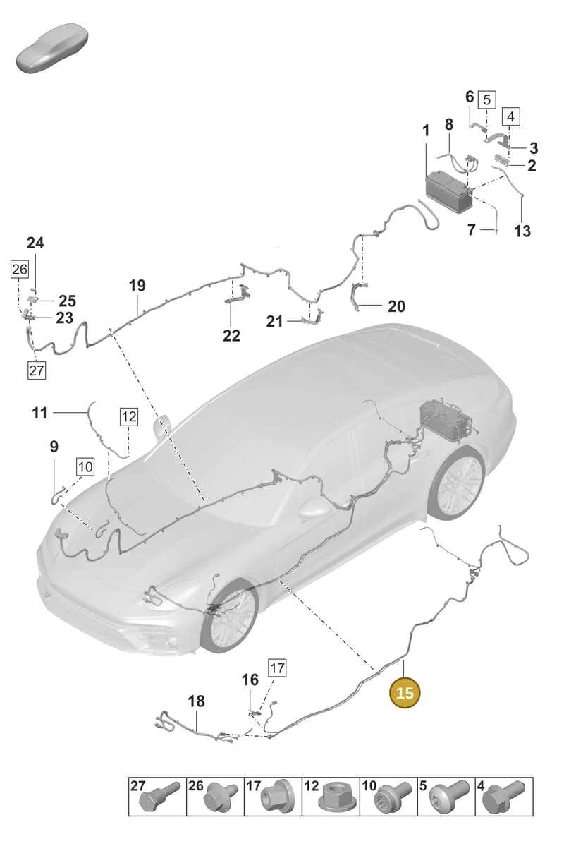 972971311B — Porsche Panamera (2020-2023) diagram p58902010, position 15