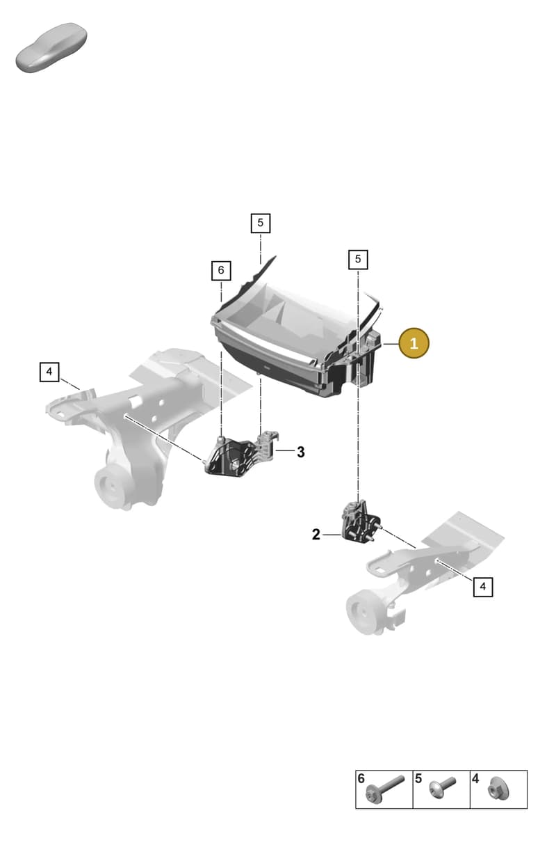 973919617J — Porsche Panamera (2020-2023) diagram p58911050, position 1