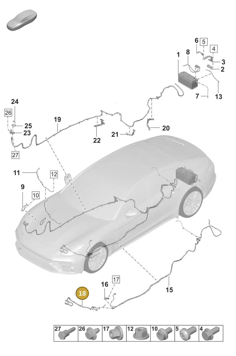 973971111B — Porsche Panamera (2020-2023) diagram p58902010, position 18