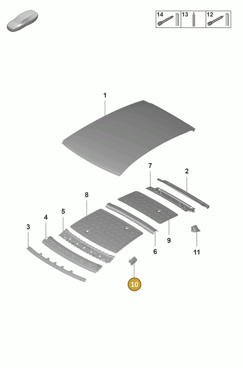 974810827 — Porsche Panamera (2020-2023) diagram p58801450, position 10