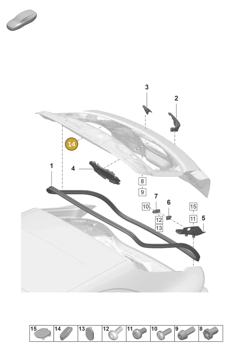 974827069 — Porsche Panamera (2020-2023) diagram p58803210, position 14