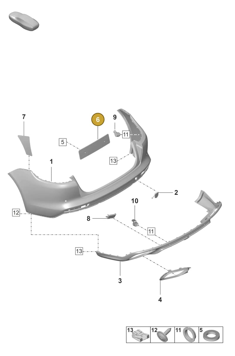 974827113AOK1 — Porsche Panamera (2020-2023) diagram p58802600, position 6