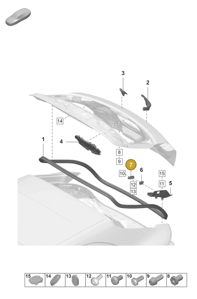 974827679B — Porsche Panamera (2020-2023) diagram p58803210, position 7