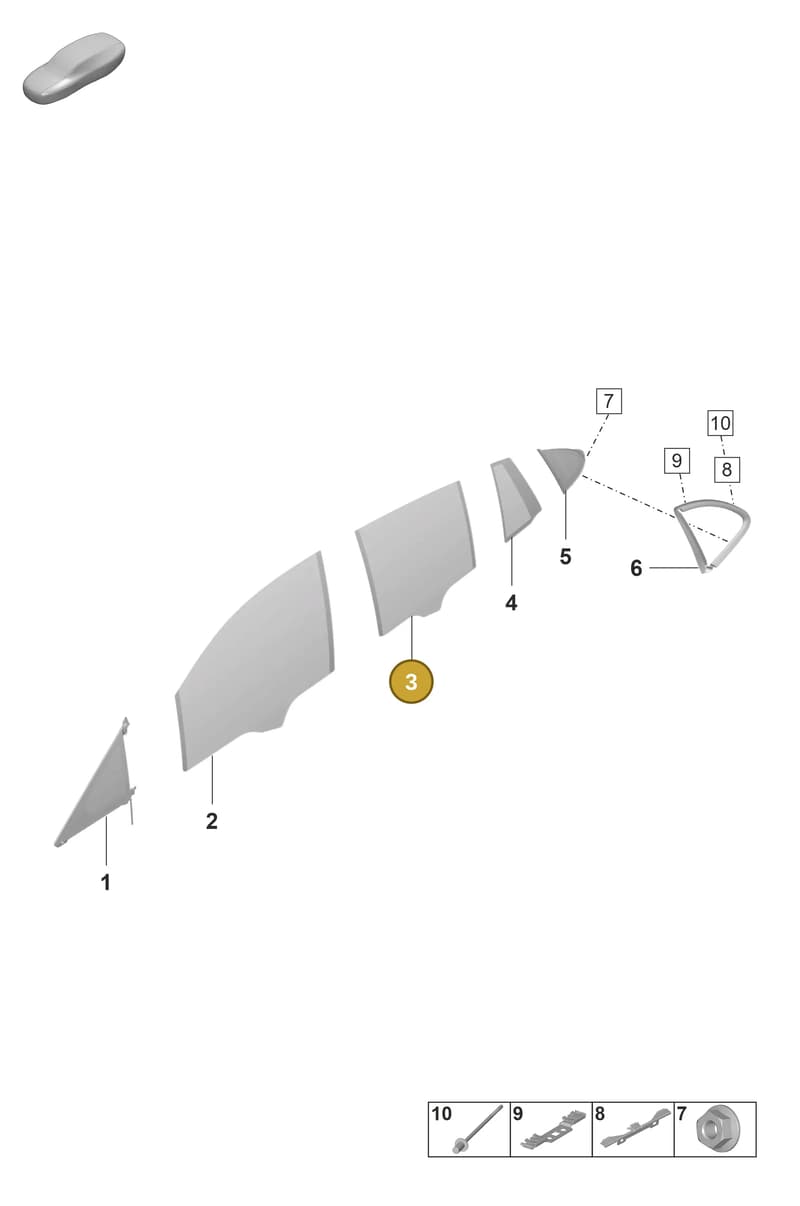 974845317C — Porsche Panamera (2020-2023) diagram p58805300, position 3