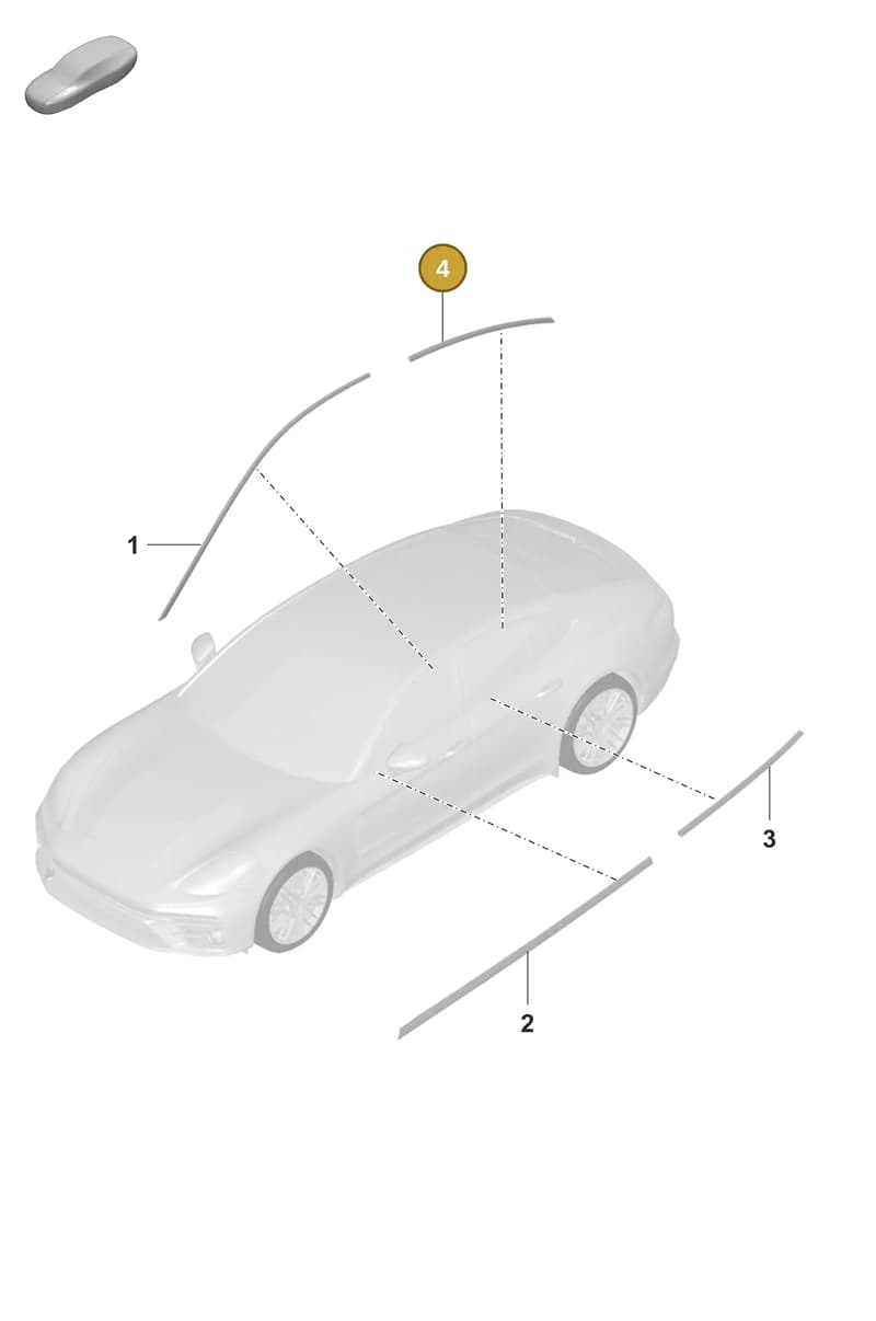974853054B041 — Porsche Panamera (2020-2023) diagram p58810200, position 4