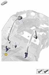 974857739F Porsche Belt Latch