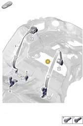 974857807DOR1 Porsche Three-Point Safety Belt (Agate Grey OR1)