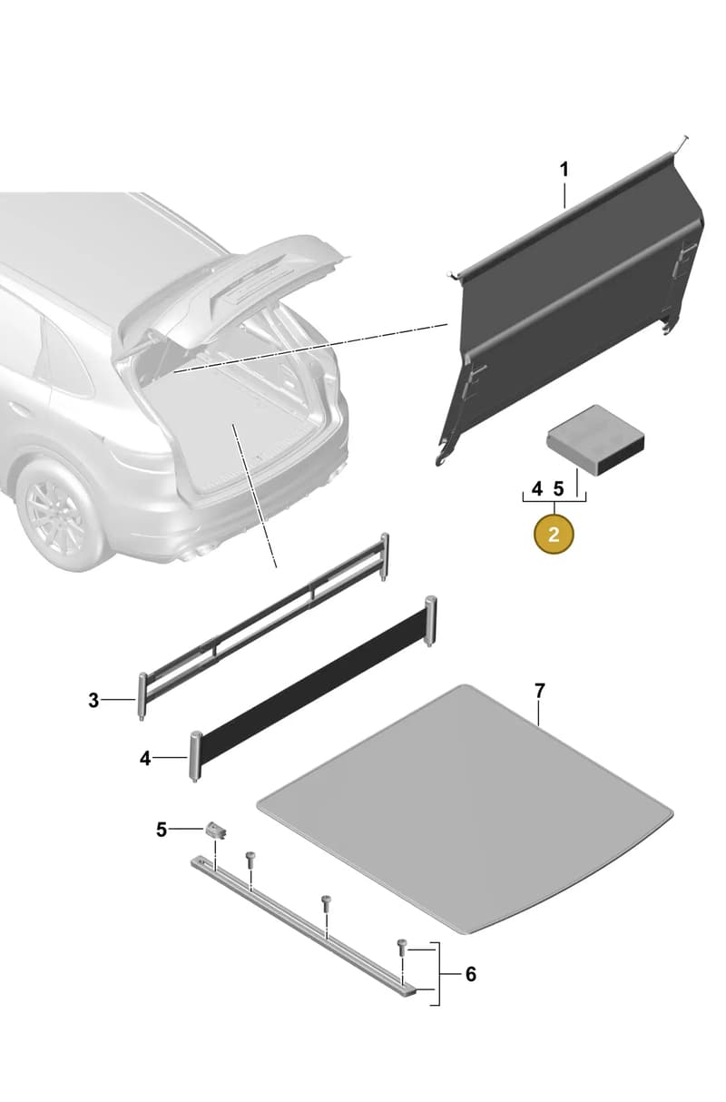 974860099 — Porsche Cayenne Coupe (2023-2023) diagram p51807060, position 2