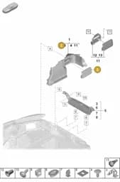 9748688869C0 Porsche Cover (Agate Grey 9C0)