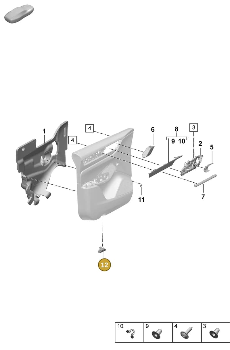 974947411A — Porsche Macan (2024-2024) diagram p61808450, position 12