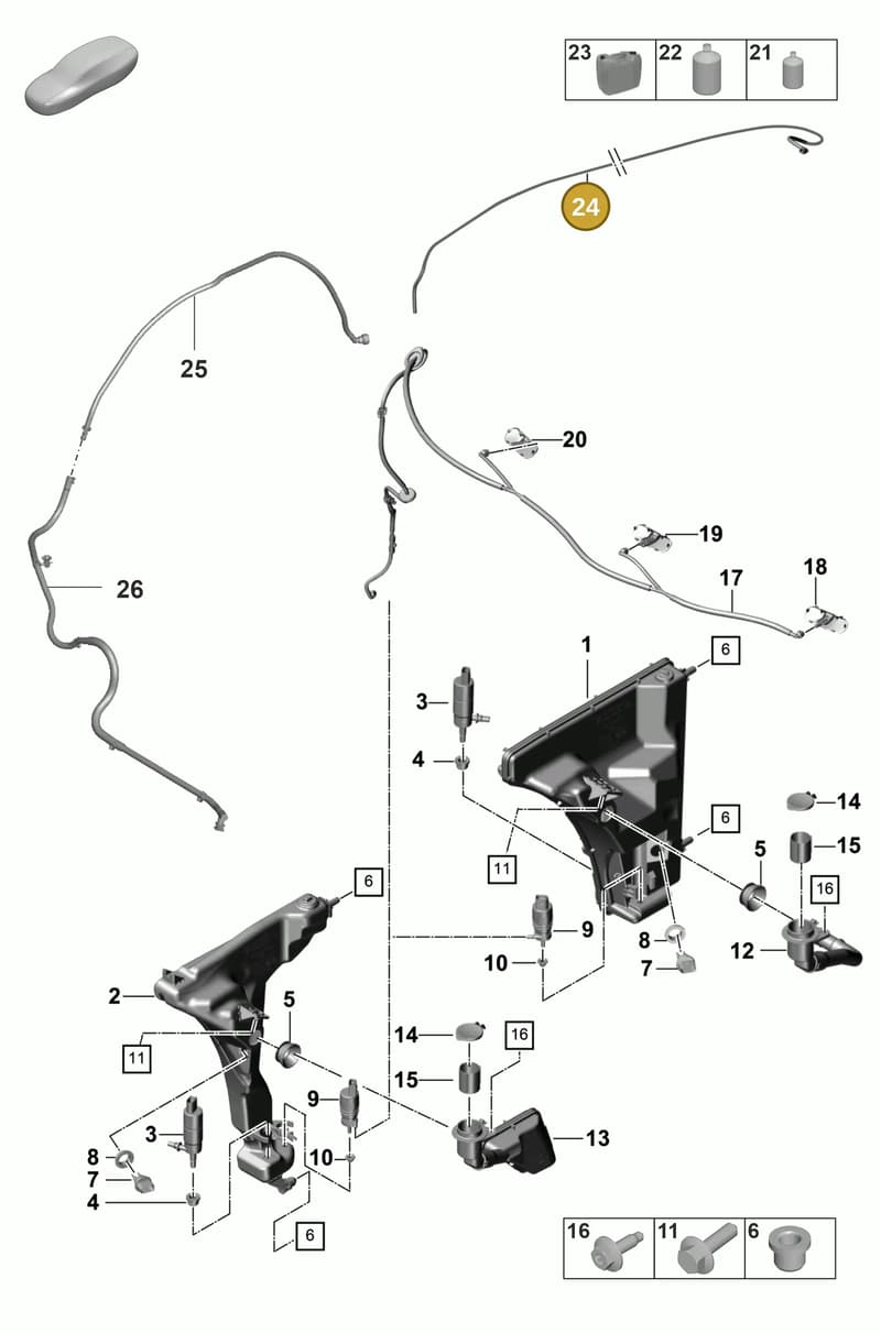 974955447A — Porsche Panamera (2020-2023) diagram p58904010, position 24