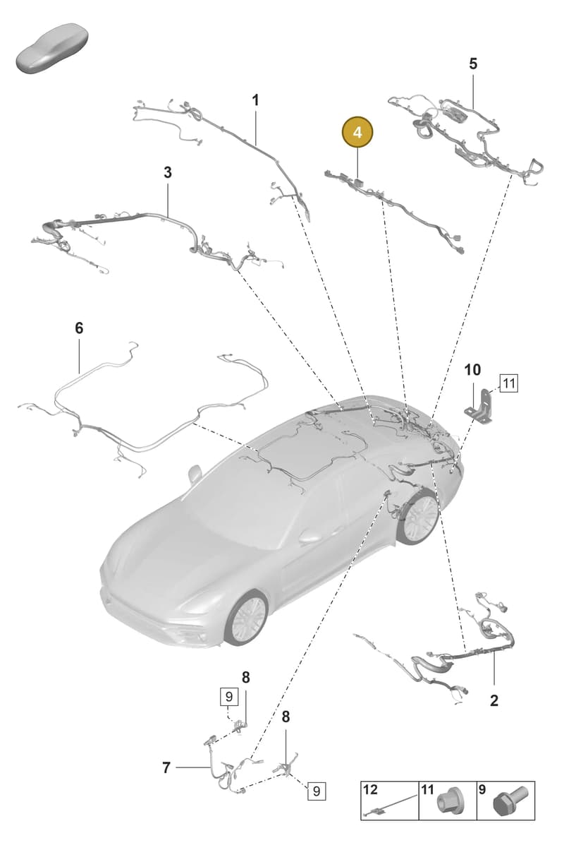 974971277A — Porsche Panamera (2020-2023) diagram p58902040, position 4