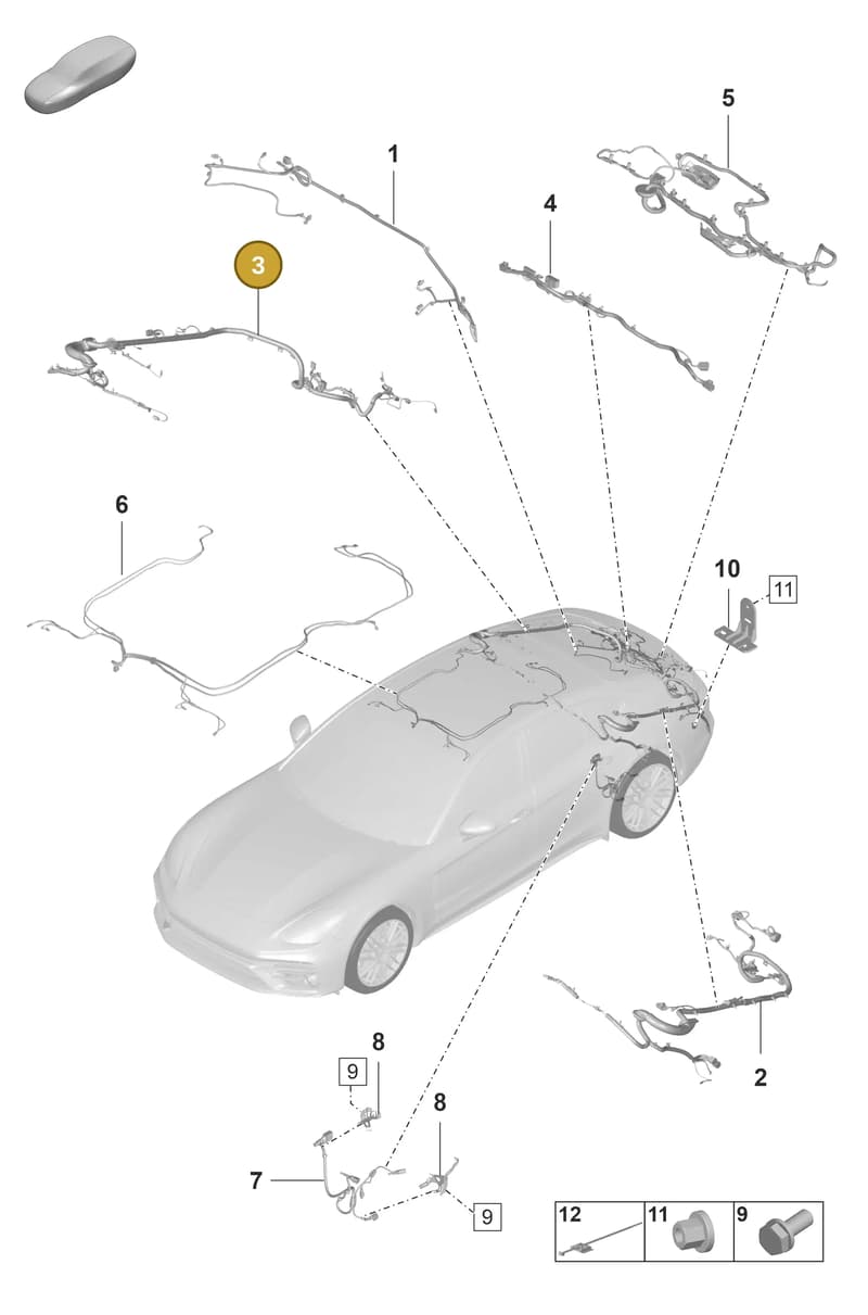 974998213N — Porsche Panamera (2020-2023) diagram p58902040, position 3