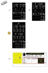 976010052B Porsche Data Plate for Tyre Pressure