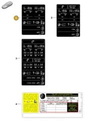 976010052 Porsche Data Plate for Tyre Pressure