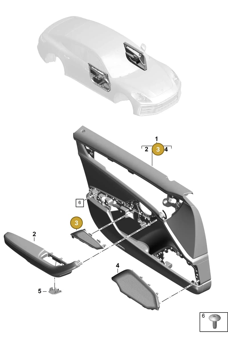 976035424OH5 — Porsche Panamera (2023-2025) diagram p62808000, position 3