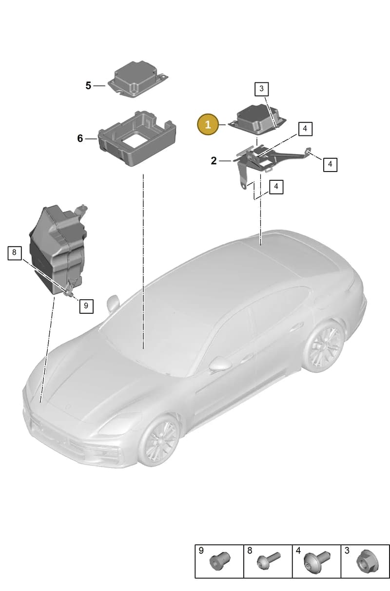 976035751G — Porsche Panamera (2023-2025) diagram p62901600, position 1