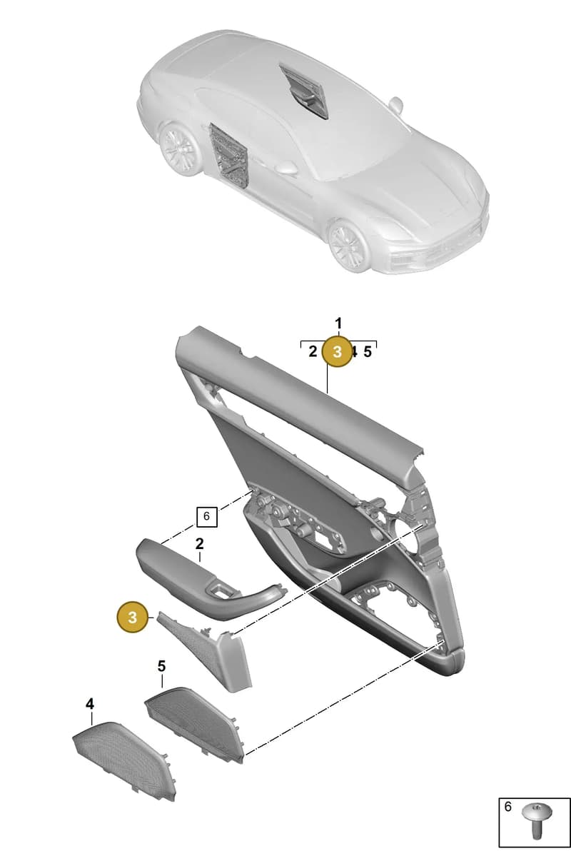 976035794ABQ0 — Porsche Panamera (2023-2025) diagram p62808600, position 3
