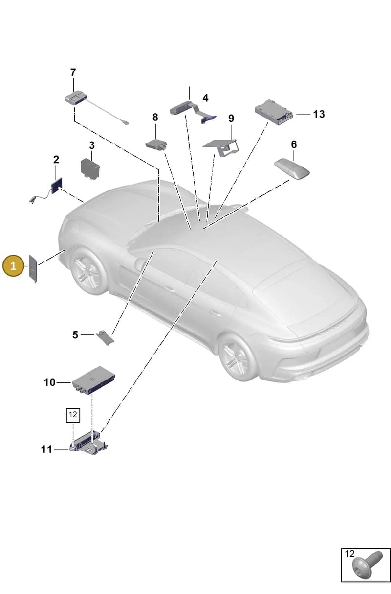 976051502 — Porsche Panamera (2023-2025) diagram p62911200, position 1