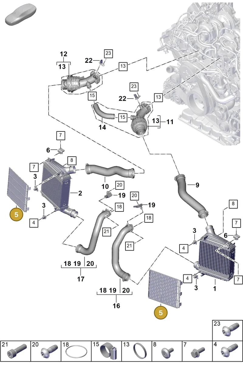 976119207 — Porsche Panamera (2023-2025) diagram p62107210, position 5