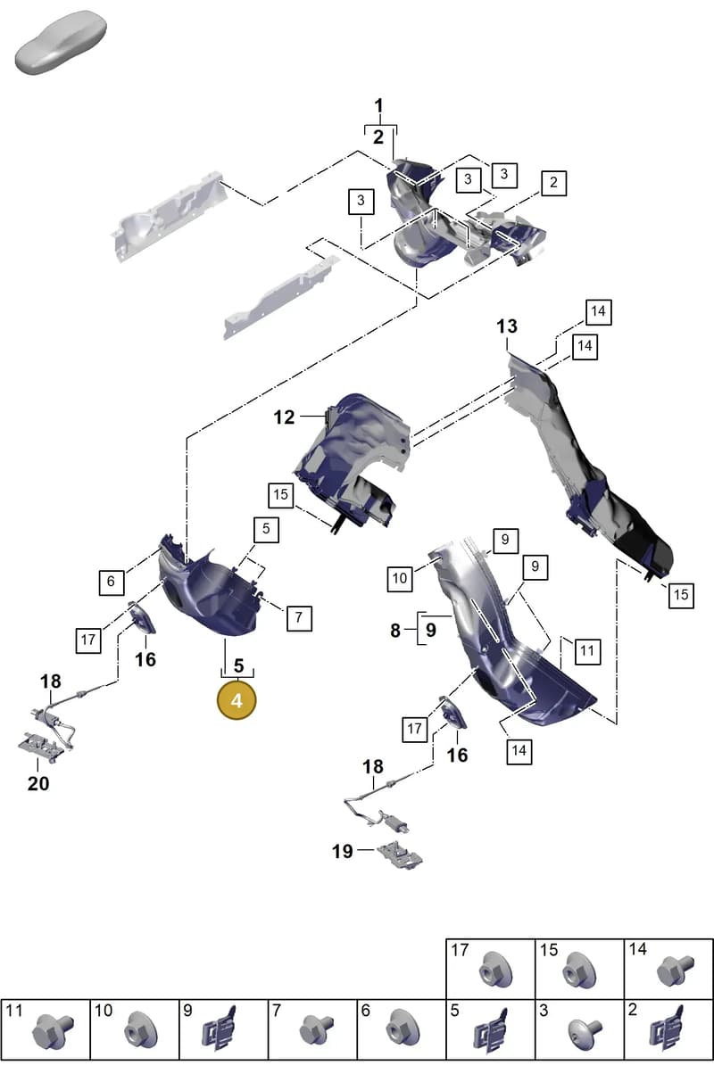 976119213B — Porsche Panamera (2023-2025) diagram p62202410, position 4