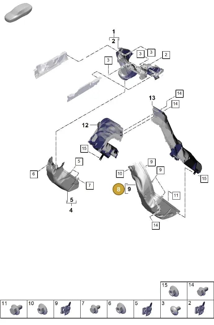 976119213C — Porsche Panamera (2023-2025) diagram p62202420, position 8