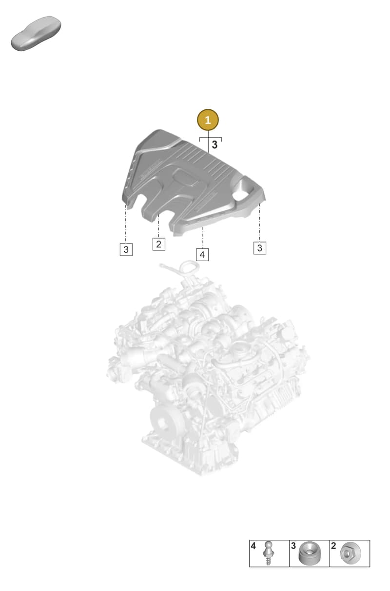976119361A — Porsche Panamera (2023-2025) diagram p58103400, position 1
