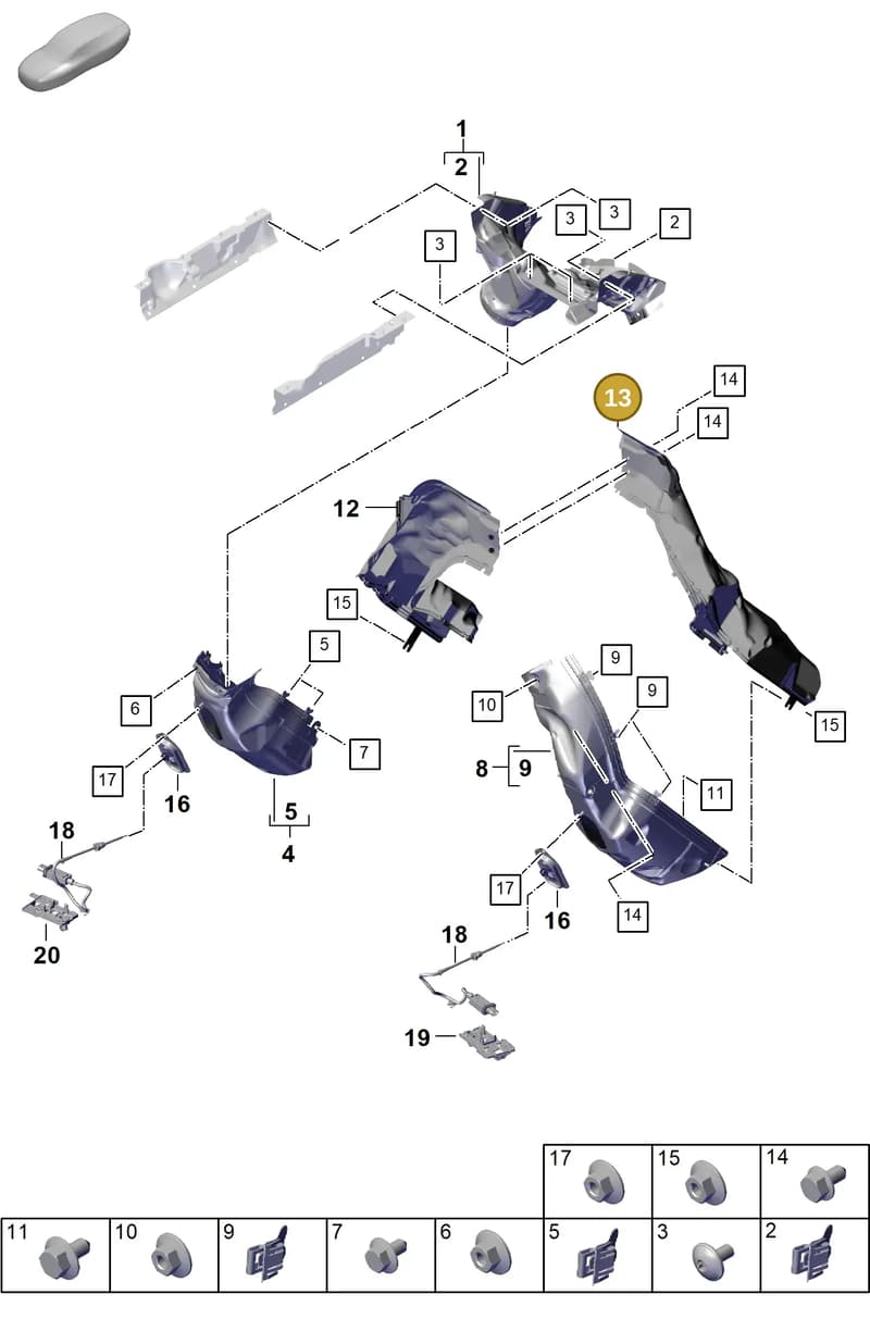976119364A — Porsche Panamera (2023-2025) diagram p62202410, position 13