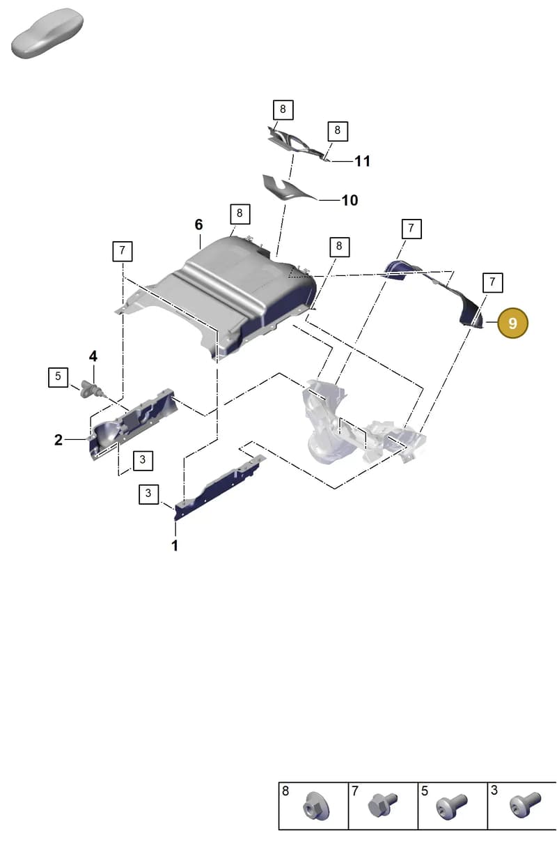 976119368 — Porsche Panamera (2023-2025) diagram p62202400, position 9