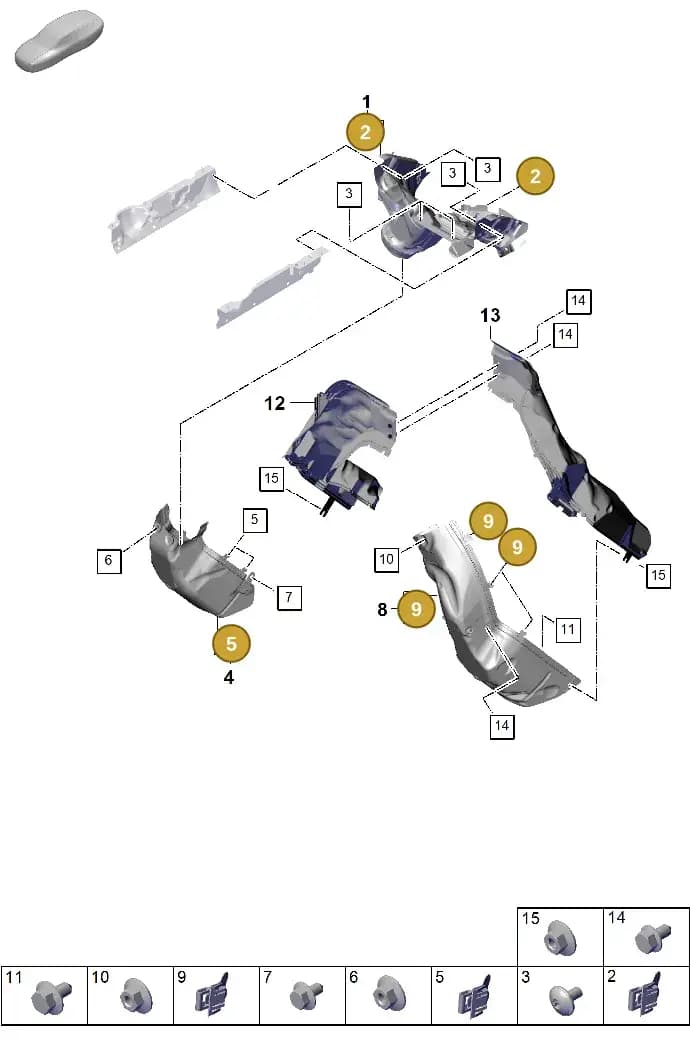 976119643 — Porsche Panamera (2023-2025) diagram p62202420, position 2+5+9