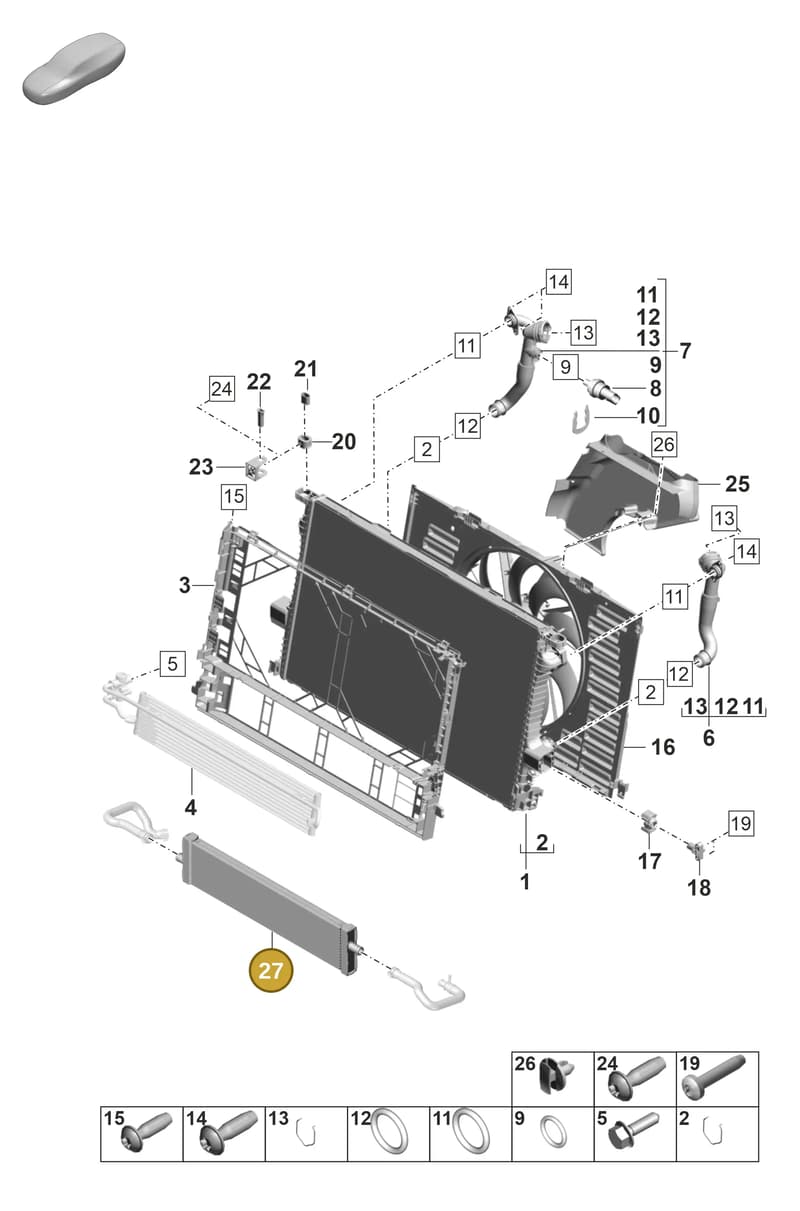 976121212 — Porsche Panamera (2023-2025) diagram p58105200, position 27