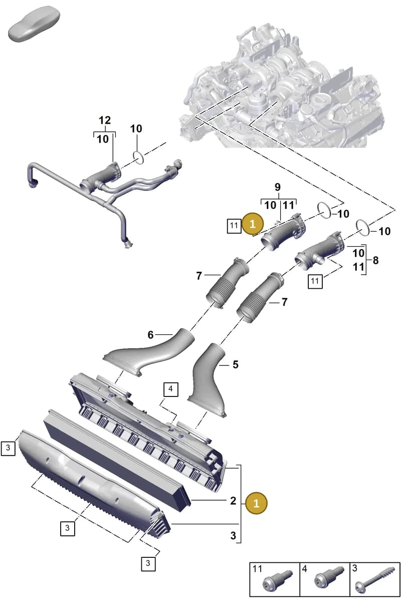 976128607 — Porsche Panamera (2023-2025) diagram p62106010, position 1
