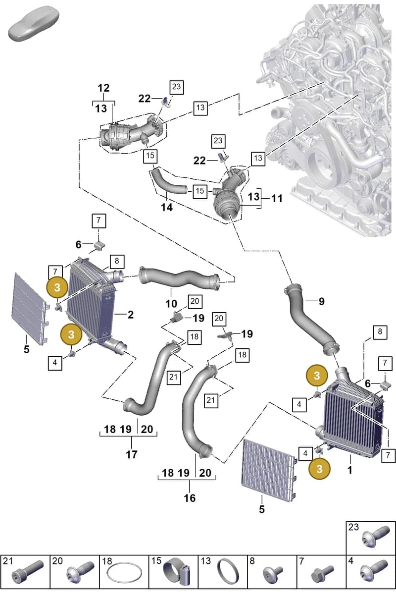 976145808 — Porsche Panamera (2023-2025) diagram p62107210, position 3