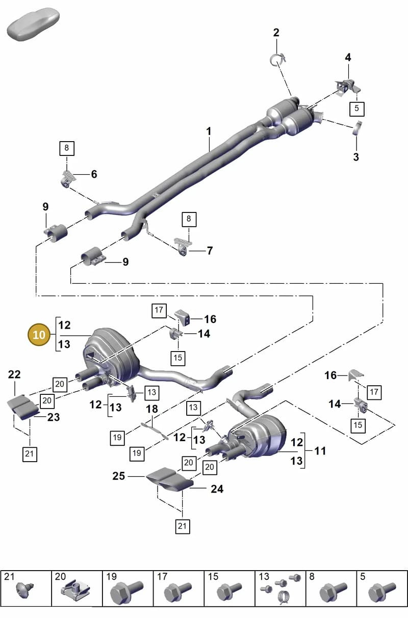 976253601HY — Porsche Panamera (2023-2025) diagram p62203000, position 10