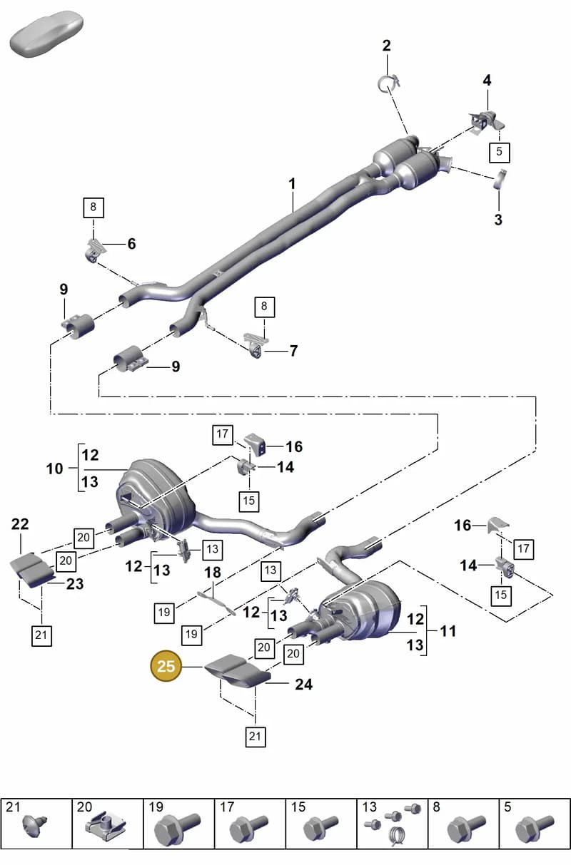 976253824D — Porsche Panamera (2023-2025) diagram p62203000, position 25