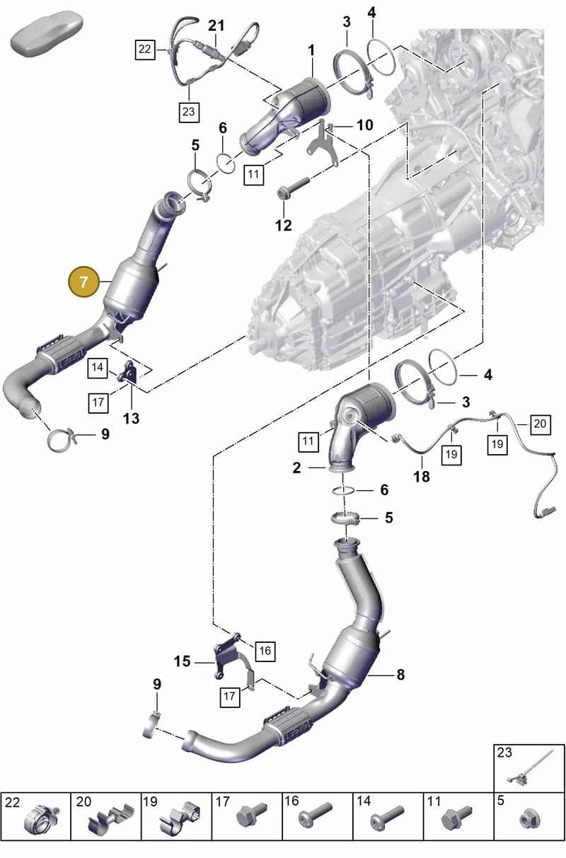 976254401BX — Porsche Panamera (2023-2025) diagram p62202230, position 7