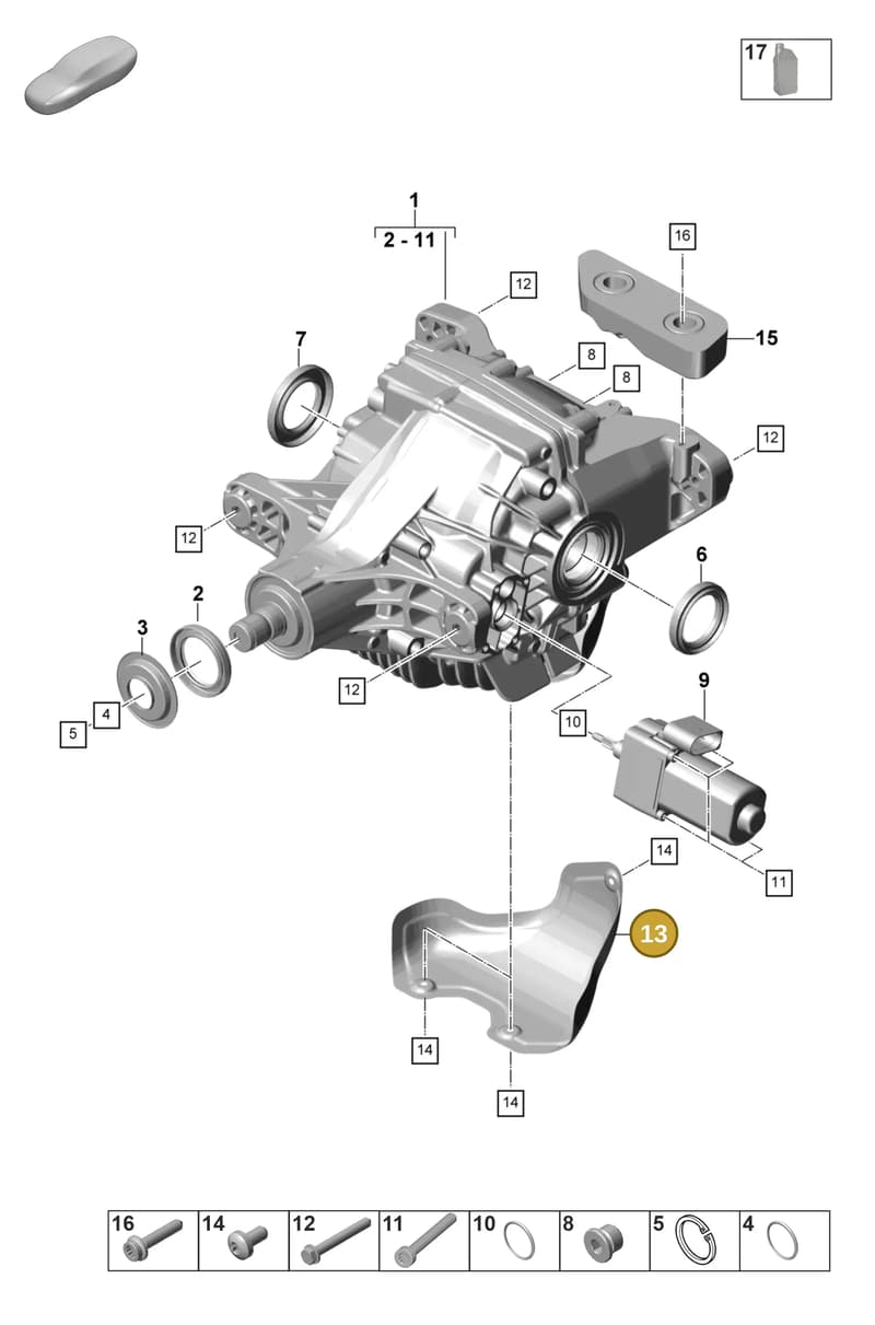 976507133 — Porsche Panamera (2023-2025) diagram p58305040, position 13