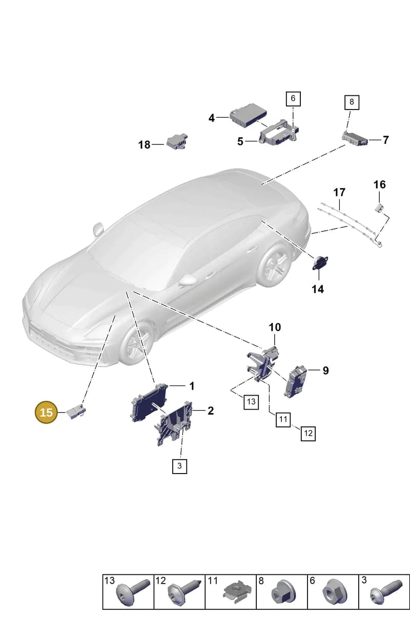 976609404 — Porsche Panamera (2023-2025) diagram p62901100, position 15