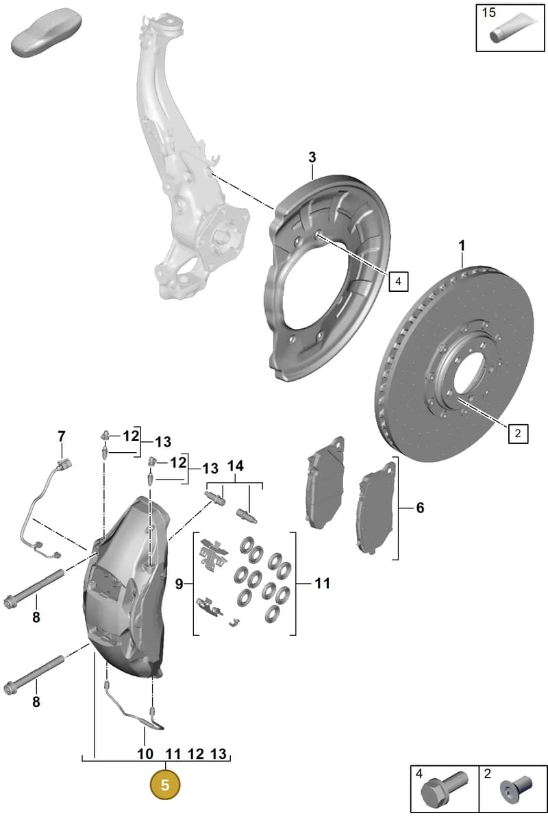 976615124AM — Porsche Panamera (2023-2025) diagram p62602400, position 5