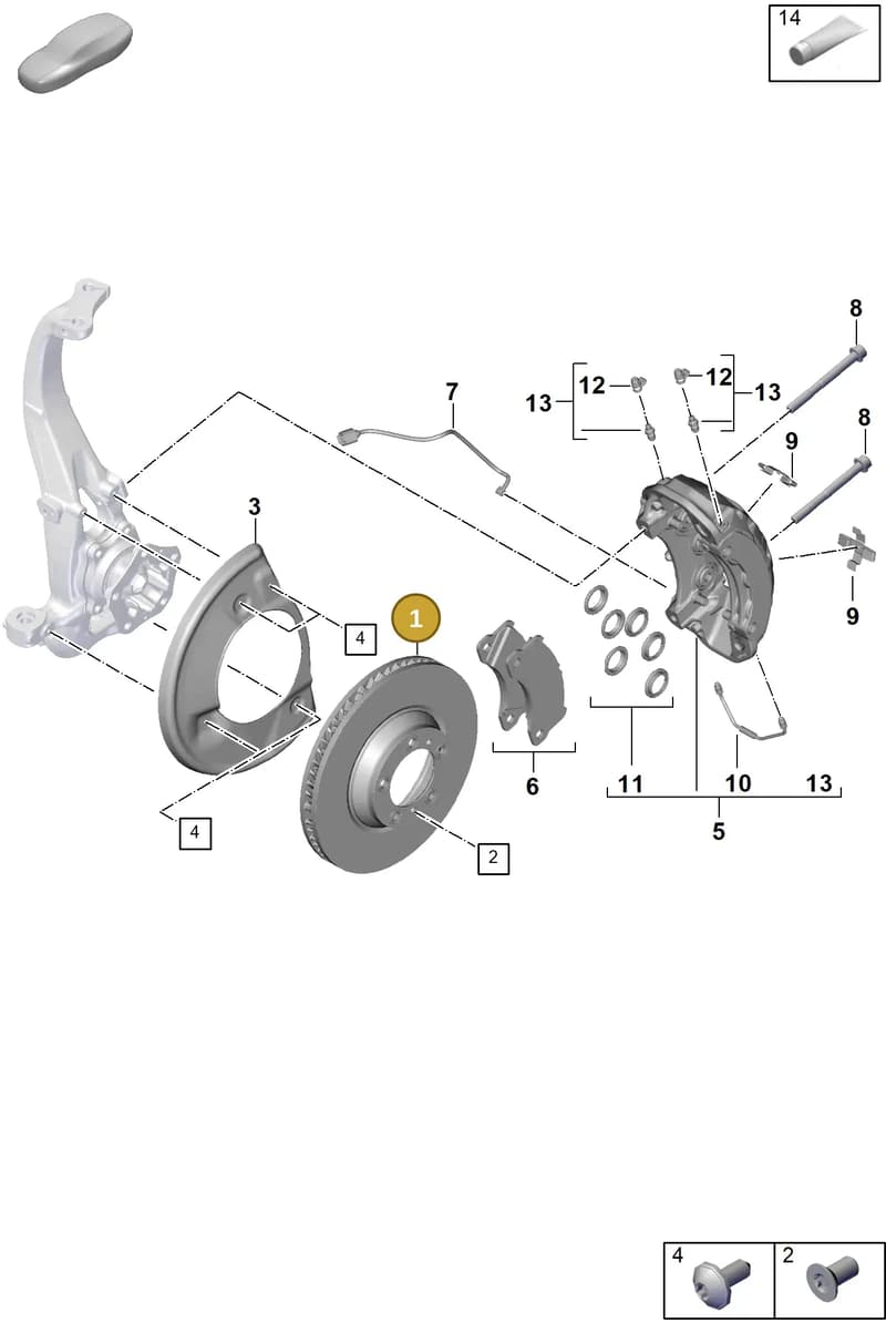 976615301 — Porsche Cayenne Coupe (2023-2023) diagram p60602300, position 1