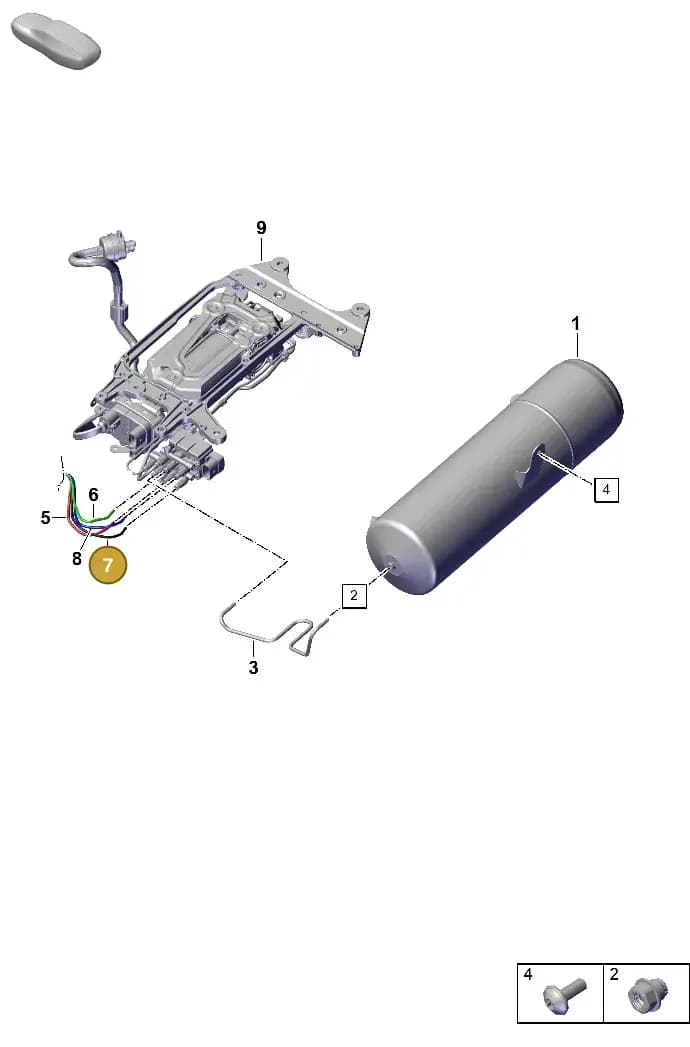 976616647A — Porsche Panamera (2023-2025) diagram p62504050, position 7