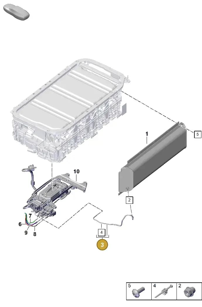 976616711E — Porsche Panamera (2023-2025) diagram p62504060, position 3