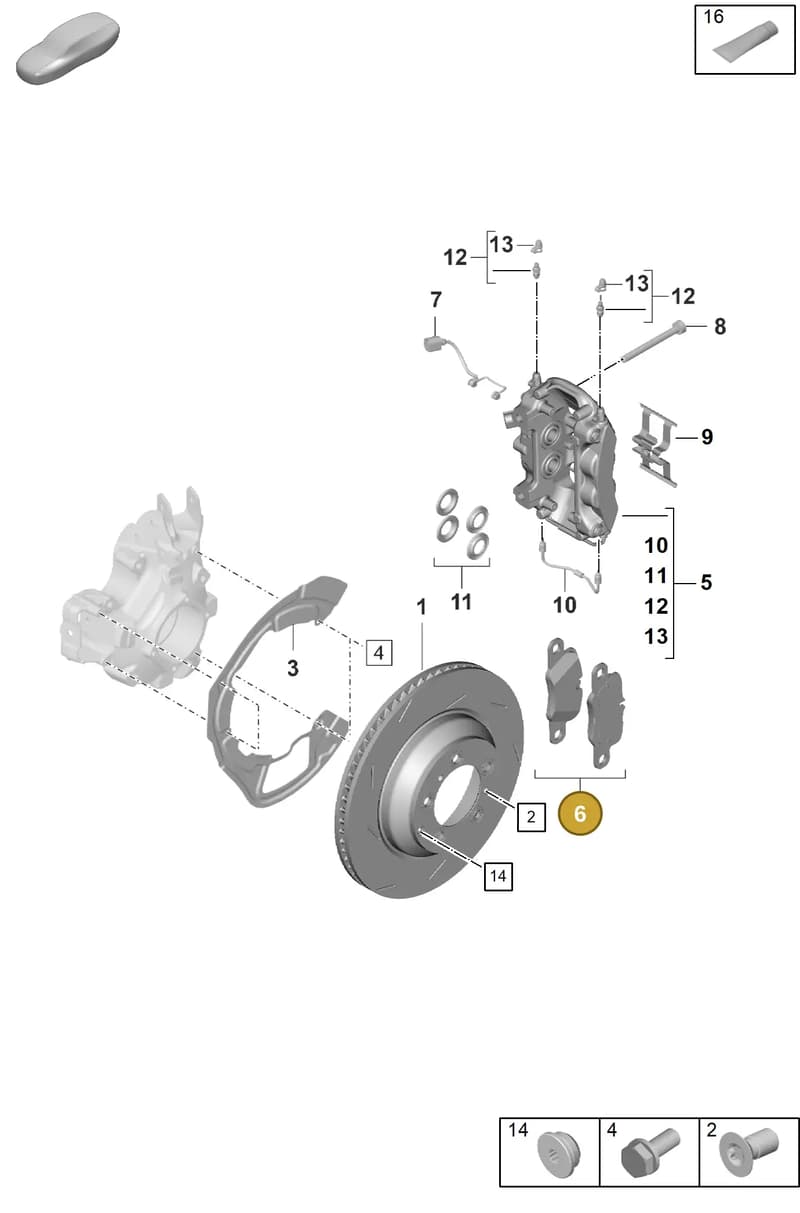 976698451 — Porsche Panamera (2023-2025) diagram p62603100, position 6