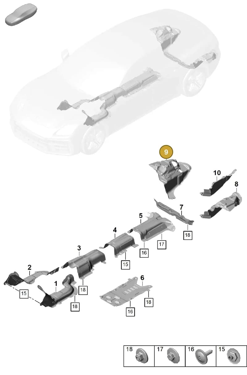 976804187 — Porsche Panamera (2023-2025) diagram p62801725, position 9