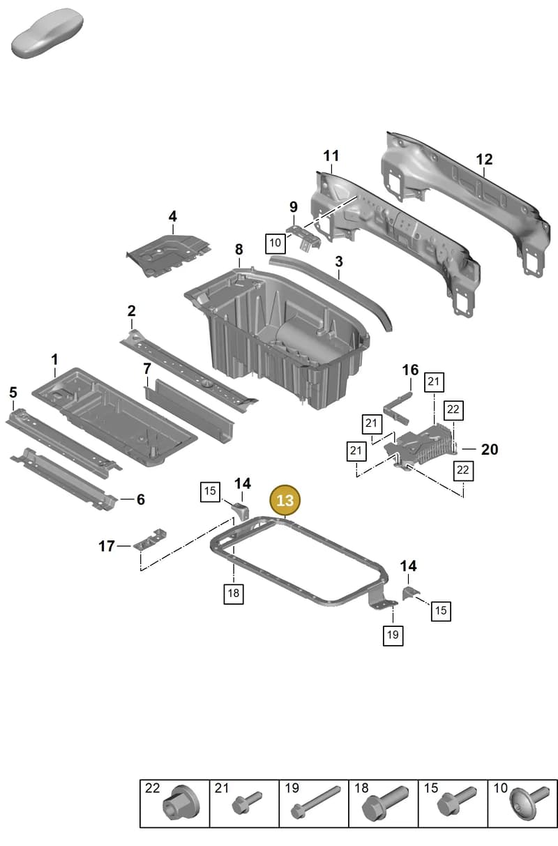 976804918A — Porsche Panamera (2023-2025) diagram p62801250, position 13